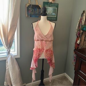 Vintage floral halter top